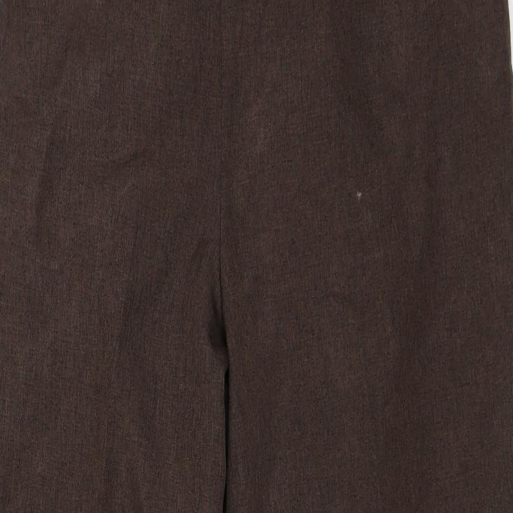 Womens UK Size 14 Bonmarché Regular Fit  Brown Trousers