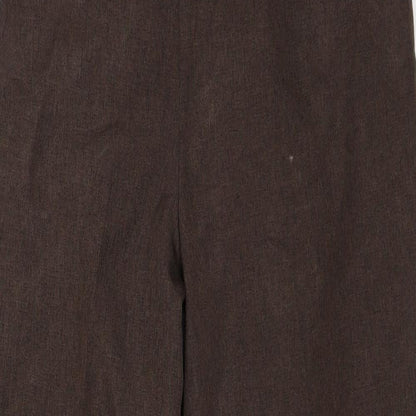 Womens UK Size 14 Bonmarché Regular Fit  Brown Trousers