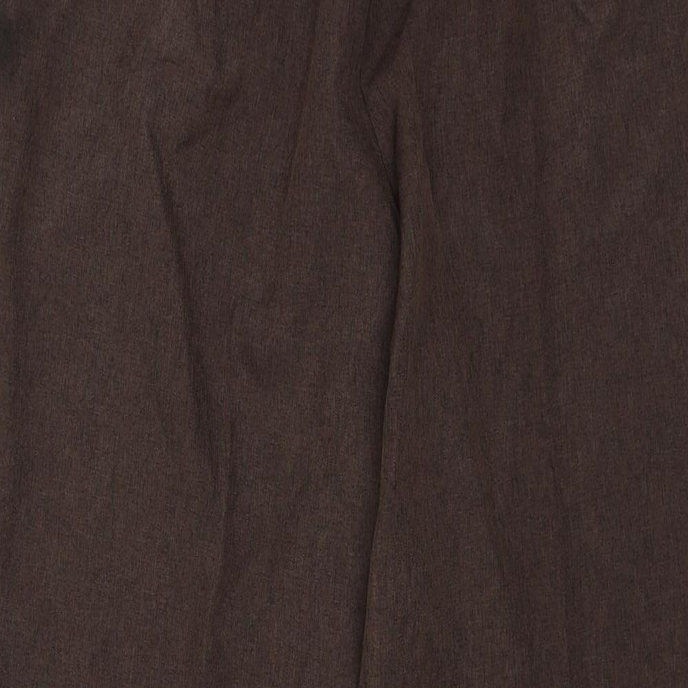 Womens UK Size 14 Bonmarché Regular Fit  Brown Trousers