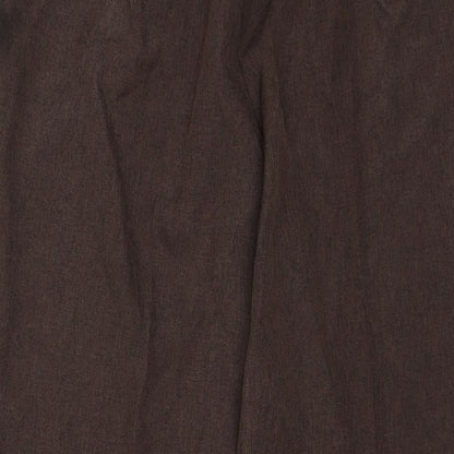 Womens UK Size 14 Bonmarché Regular Fit  Brown Trousers