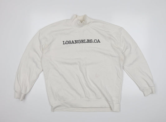 Primark Womens White   Pullover Jumper Size XS  - los angeles