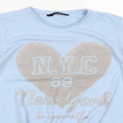George Girls Blue Solid  Top Pyjama Top Size 13-14 Years  - New York
