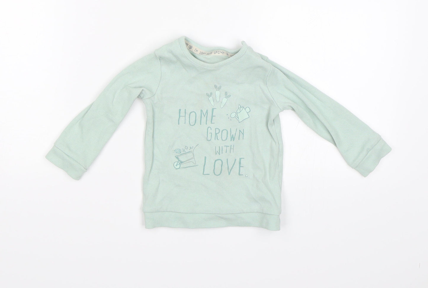 George Baby Green   Pullover Jumper Size 9-12 Months  - Home grown with love