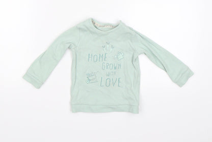 George Baby Green   Pullover Jumper Size 9-12 Months  - Home grown with love