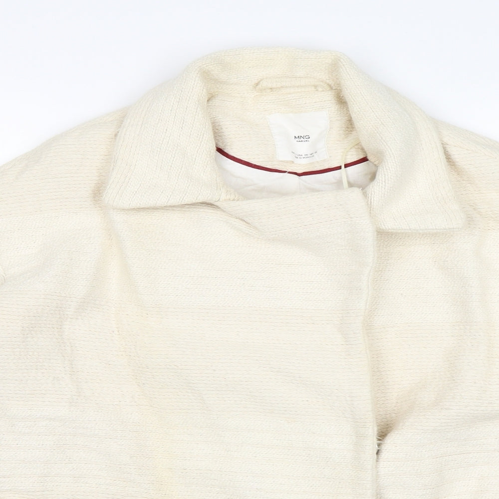 Womens UK Size S MNG White Jacket