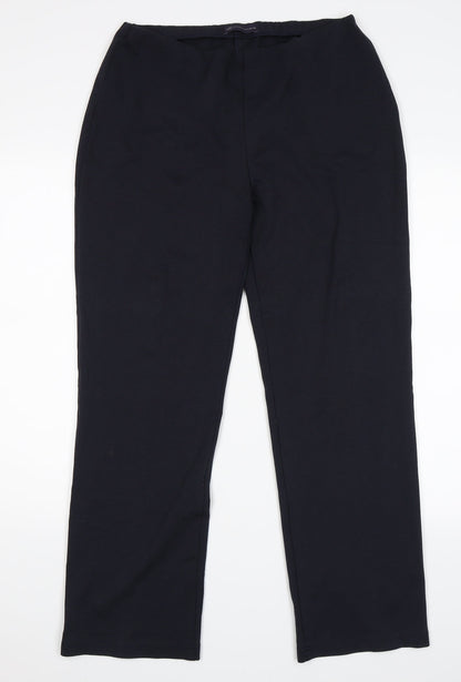 M&S Womens Blue   Trousers  Size 12 L28 in