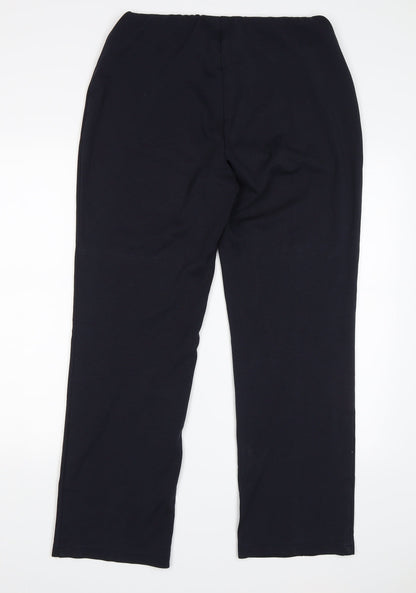 M&S Womens Blue   Trousers  Size 12 L28 in
