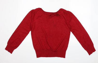 Love Knitwear Womens Red   Pullover Jumper Size 16