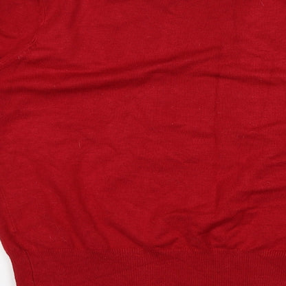 Love Knitwear Womens Red   Pullover Jumper Size 16
