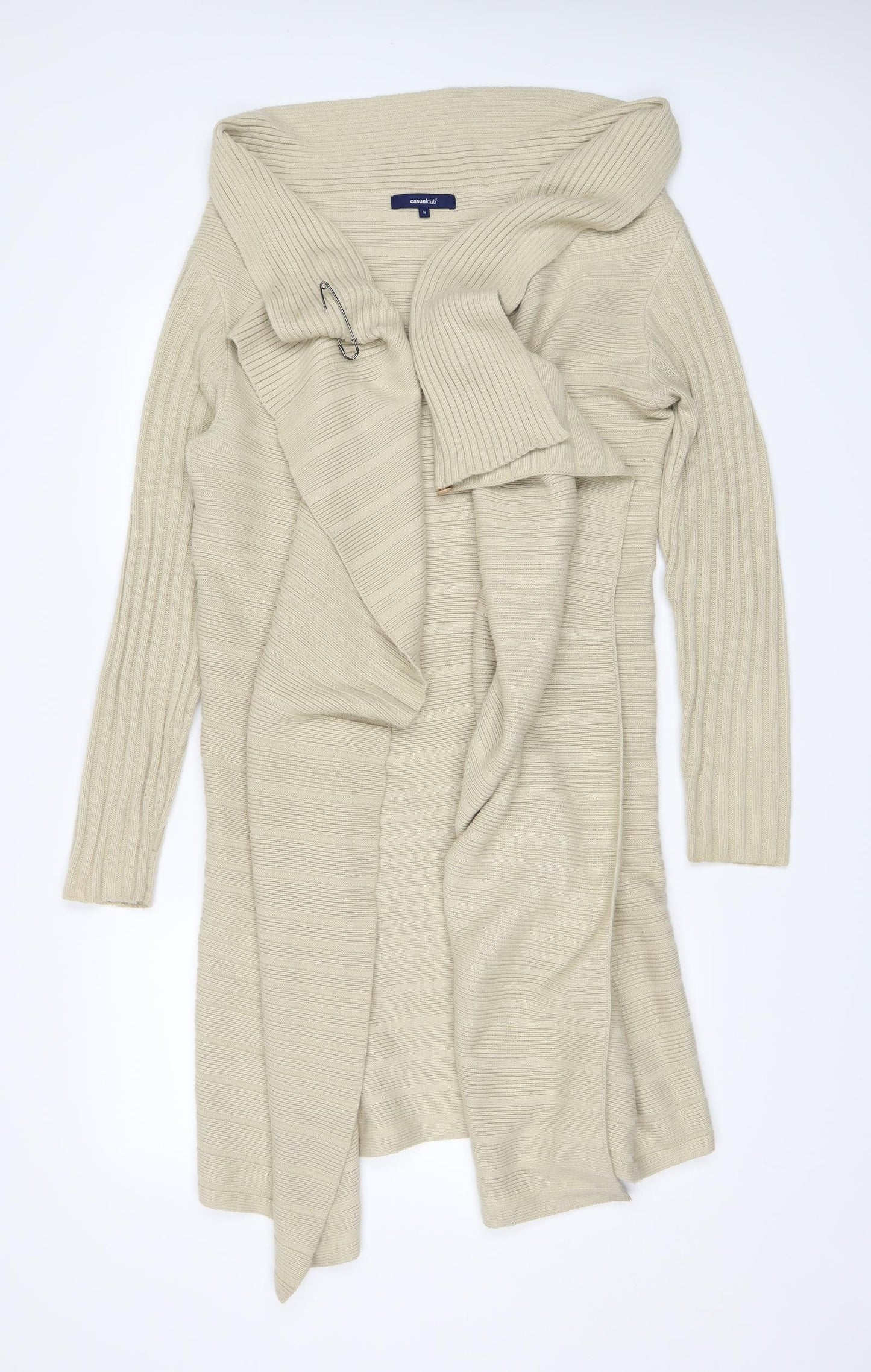 Casual Club Womens Beige   Shrug Jumper Size M