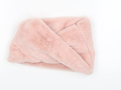 Additional front view of Matalan unisex pink scarf scarves & wraps size regular - 3-6 years