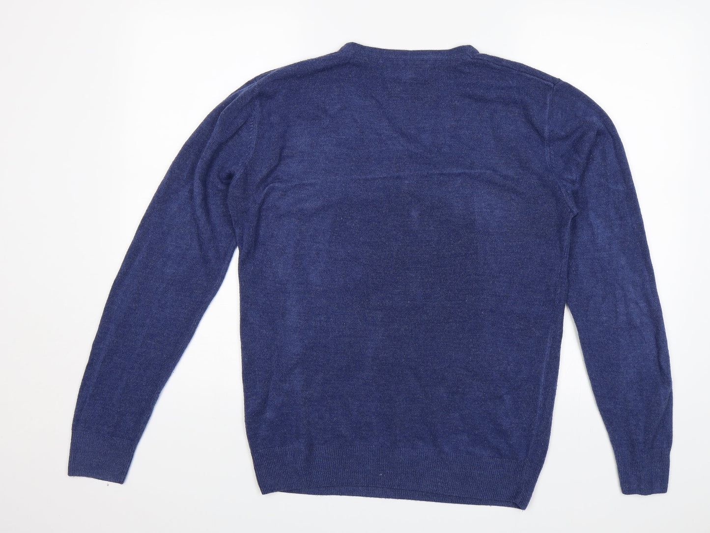Easy Mens Blue   Pullover Jumper Size M
