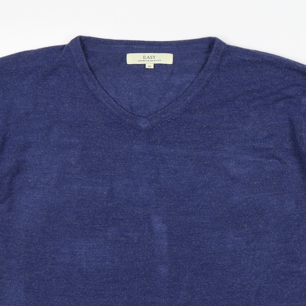 Easy Mens Blue   Pullover Jumper Size M