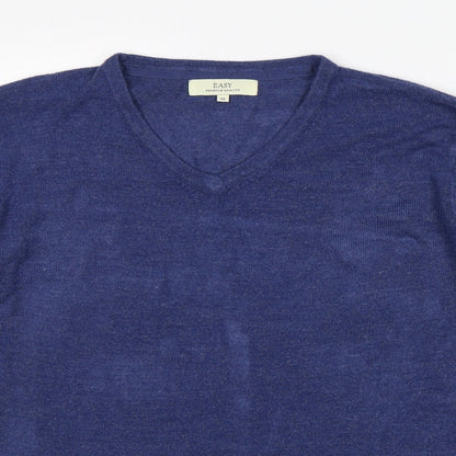 Easy Mens Blue   Pullover Jumper Size M