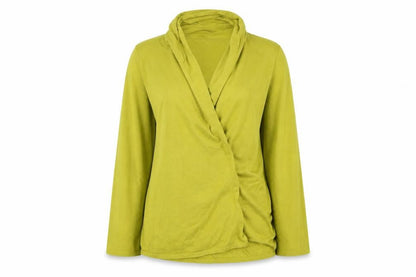 Womens UK Size L Linea Yellow Basic Blouse