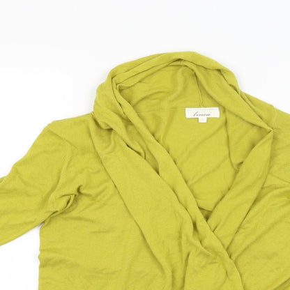 Womens UK Size L Linea Yellow Basic Blouse