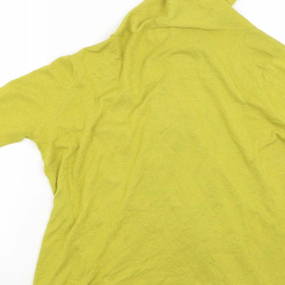 Womens UK Size L Linea Yellow Basic Blouse