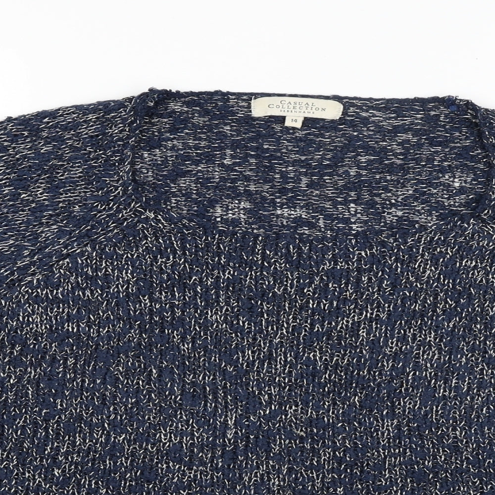 Debenhams Womens Blue   Pullover Jumper Size 14