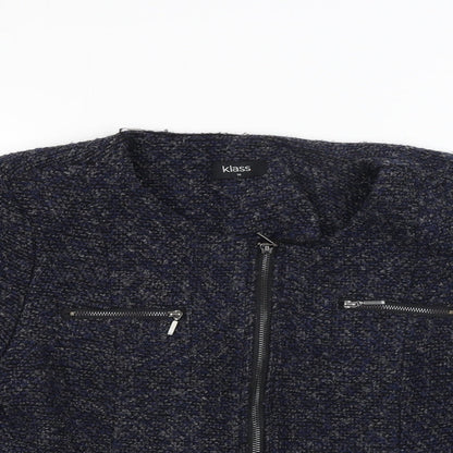 Klass Womens Blue   Jacket  Size 14