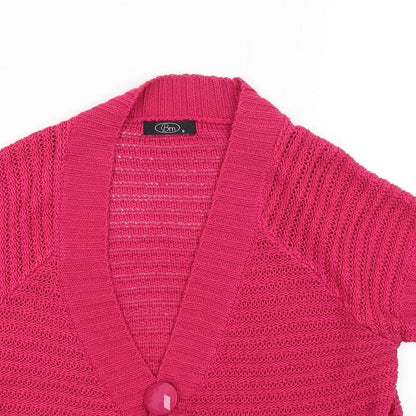 BM Womens Pink   Cardigan Jumper Size S