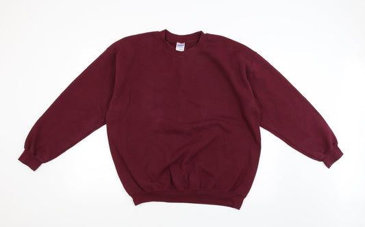 Gildan Mens Red   Pullover Jumper Size L