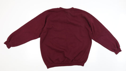 Gildan Mens Red   Pullover Jumper Size L