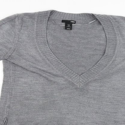 H&M Womens Grey   Pullover Jumper Size 12