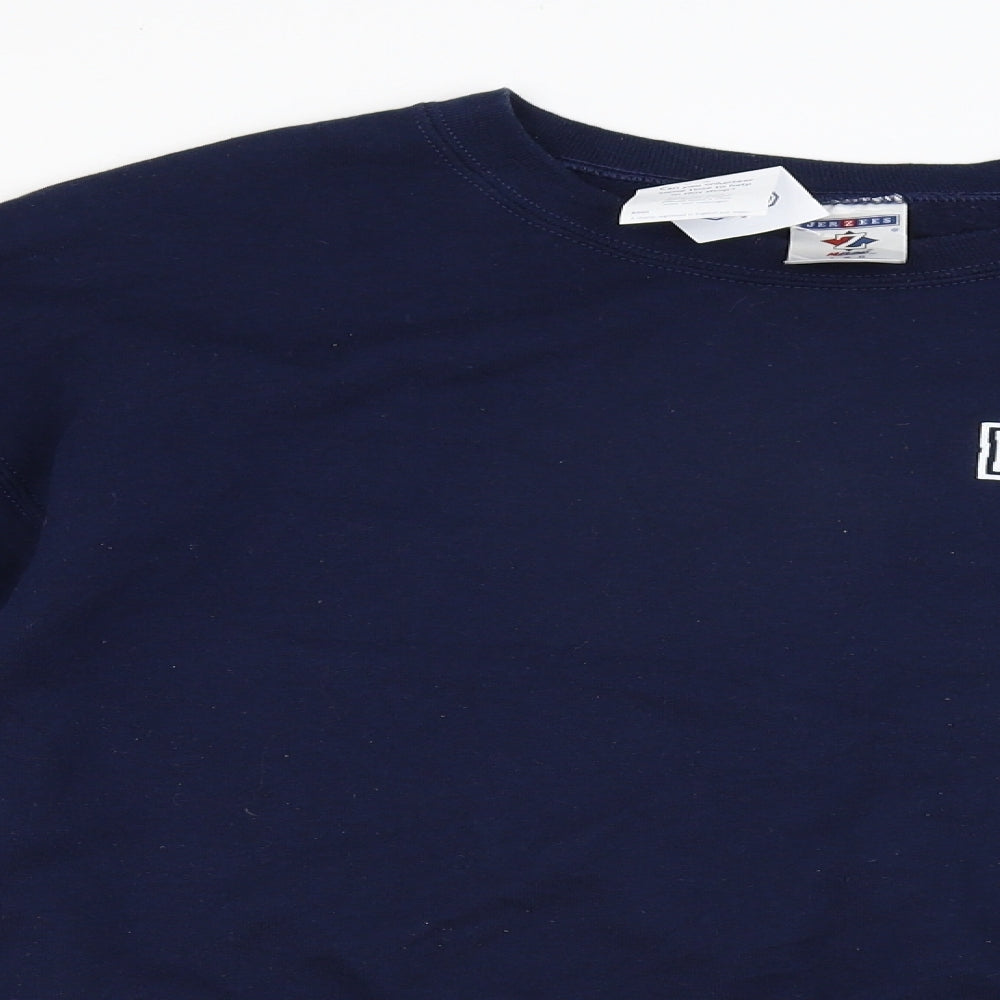 JERZEES Mens Blue   Pullover Jumper Size L