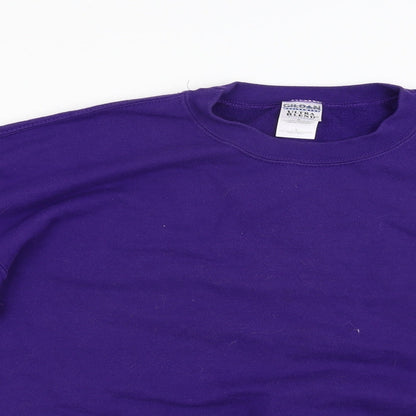 Gildan Mens Purple   Pullover Jumper Size L