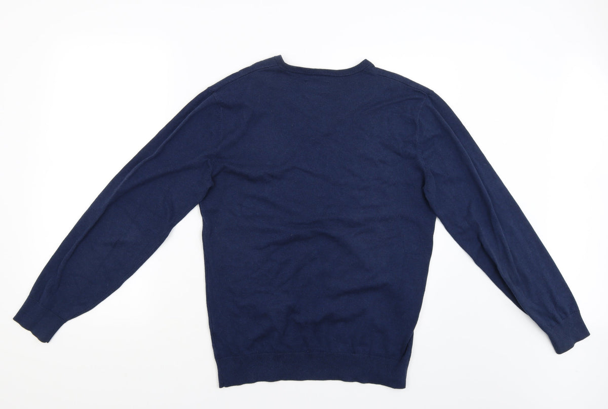 Greenwoods Mens Blue   Pullover Jumper Size S