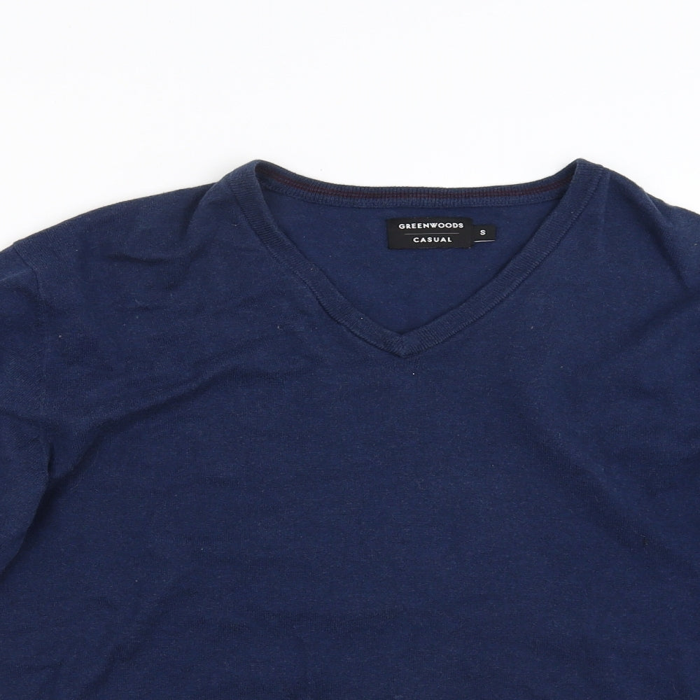 Greenwoods Mens Blue   Pullover Jumper Size S