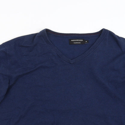 Greenwoods Mens Blue   Pullover Jumper Size S