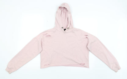 New Look Girls Pink   Pullover Hoodie Size 15 Years