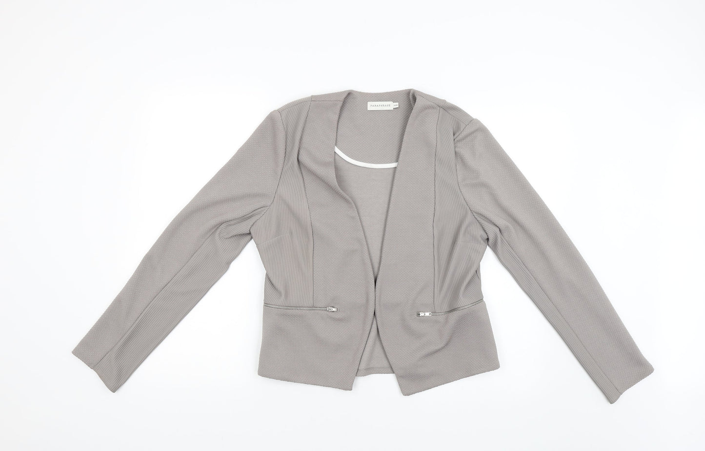 Womens UK Size 14 Paraphrase Grey Jacket