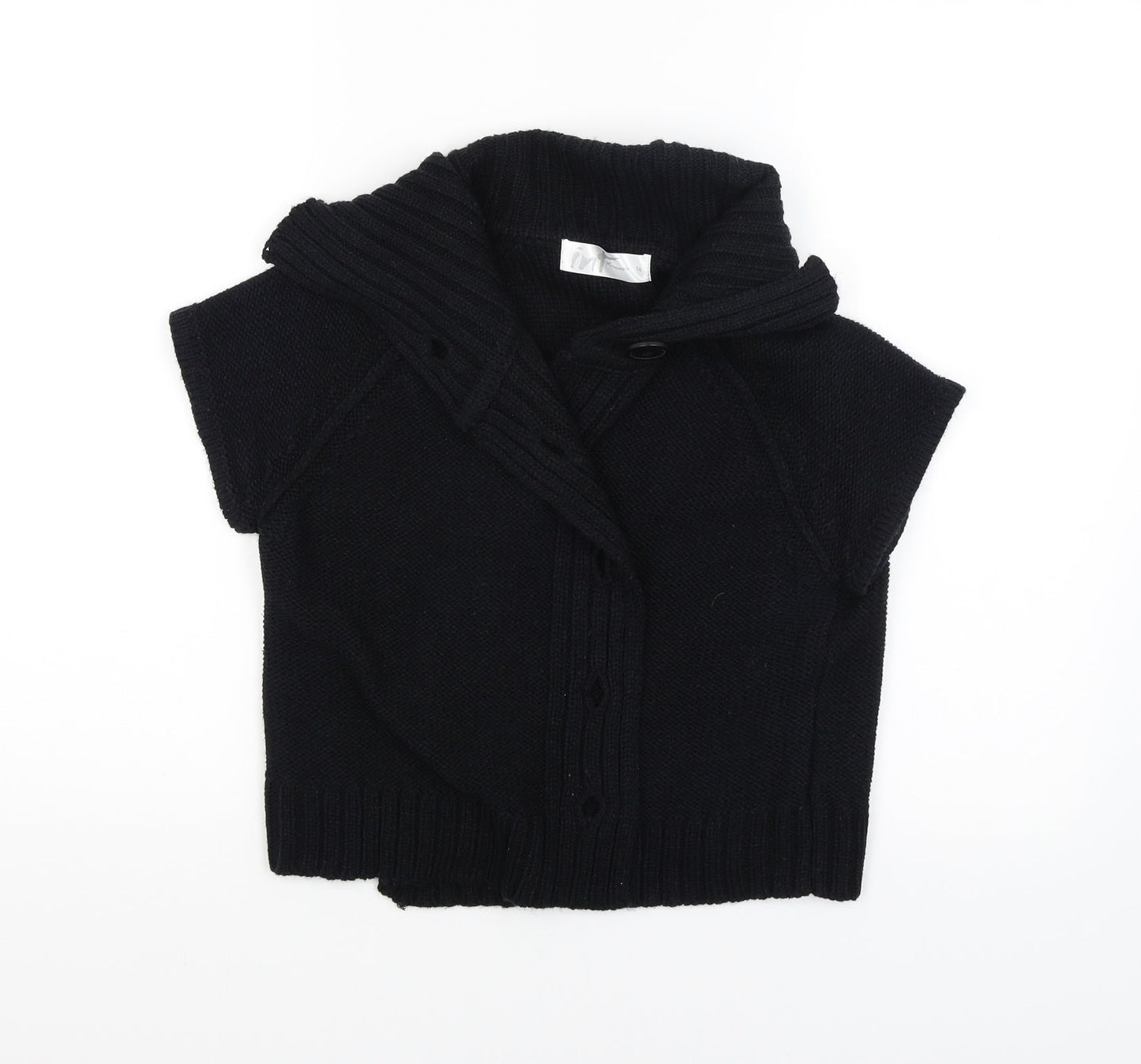Internacionale Womens Black   Cardigan Jumper Size 14