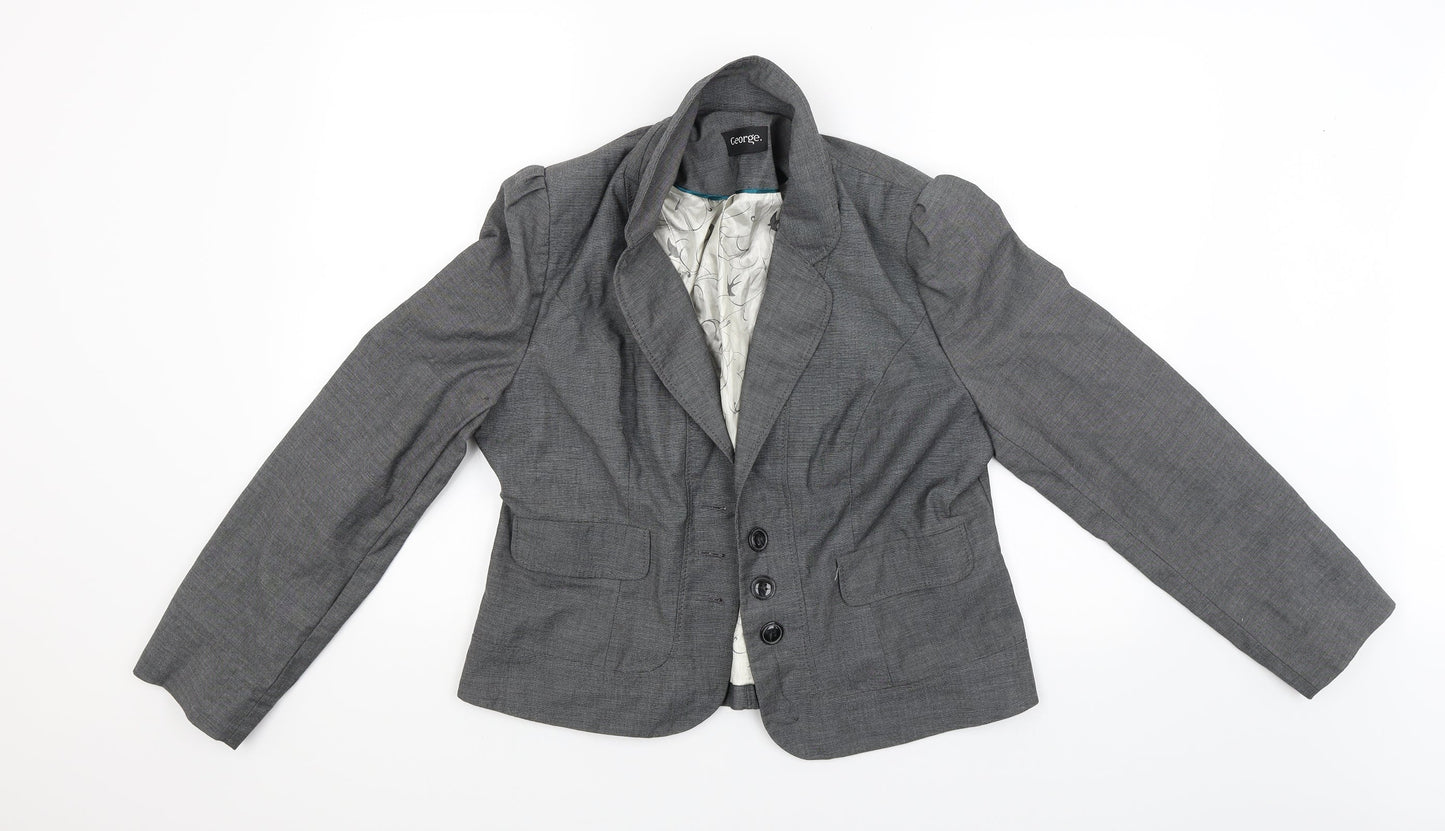 George Womens Grey   Jacket Blazer Size 16