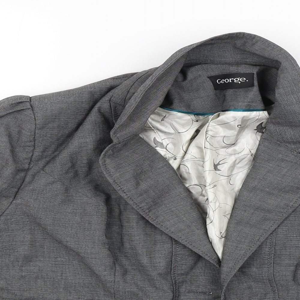 George Womens Grey   Jacket Blazer Size 16