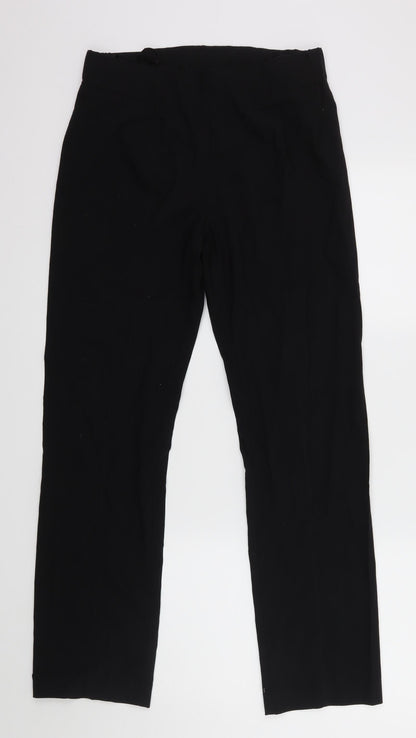 Womens UK Size 16 BPC Regular Fit Dress Pants Black Trousers