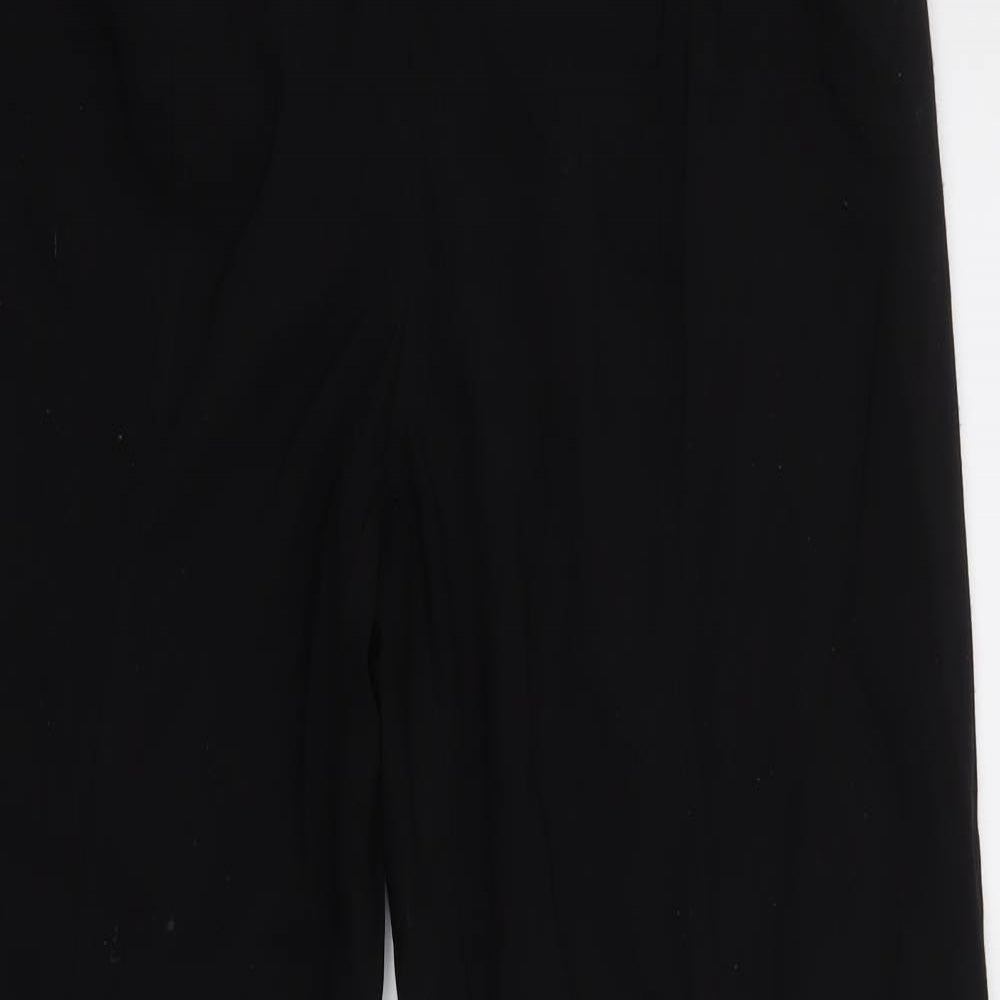 Womens UK Size 16 BPC Regular Fit Dress Pants Black Trousers