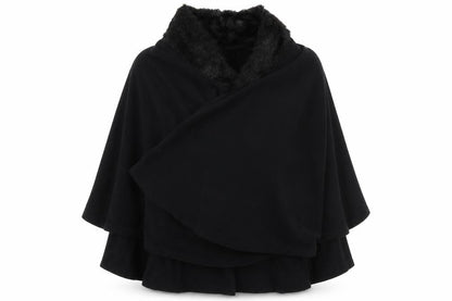 M&Co Womens Black   Wrap Jumper One Size