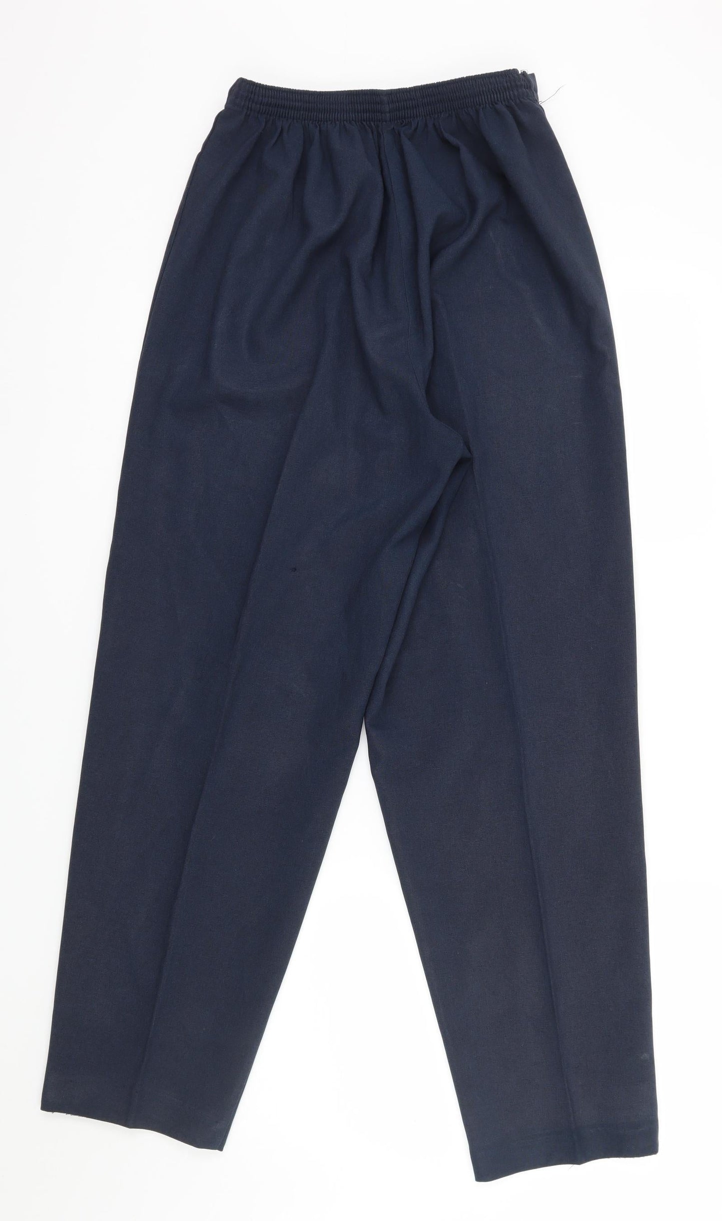 Womens UK Size 14 Preworn Regular Fit Dress Pants Blue Trousers