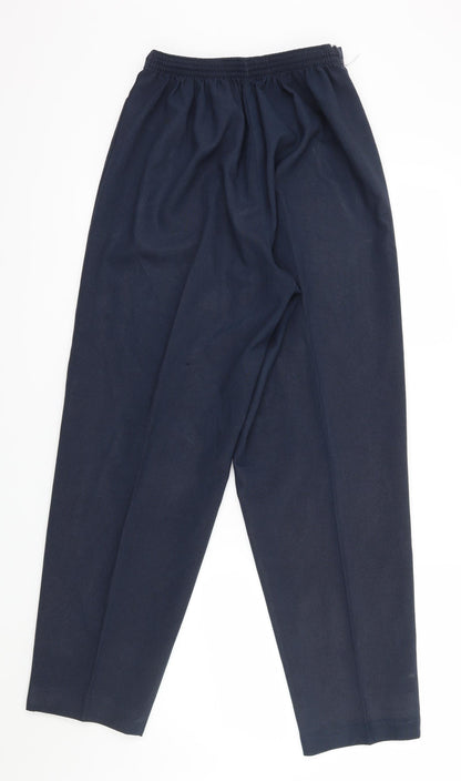 Womens UK Size 14 Preworn Regular Fit Dress Pants Blue Trousers