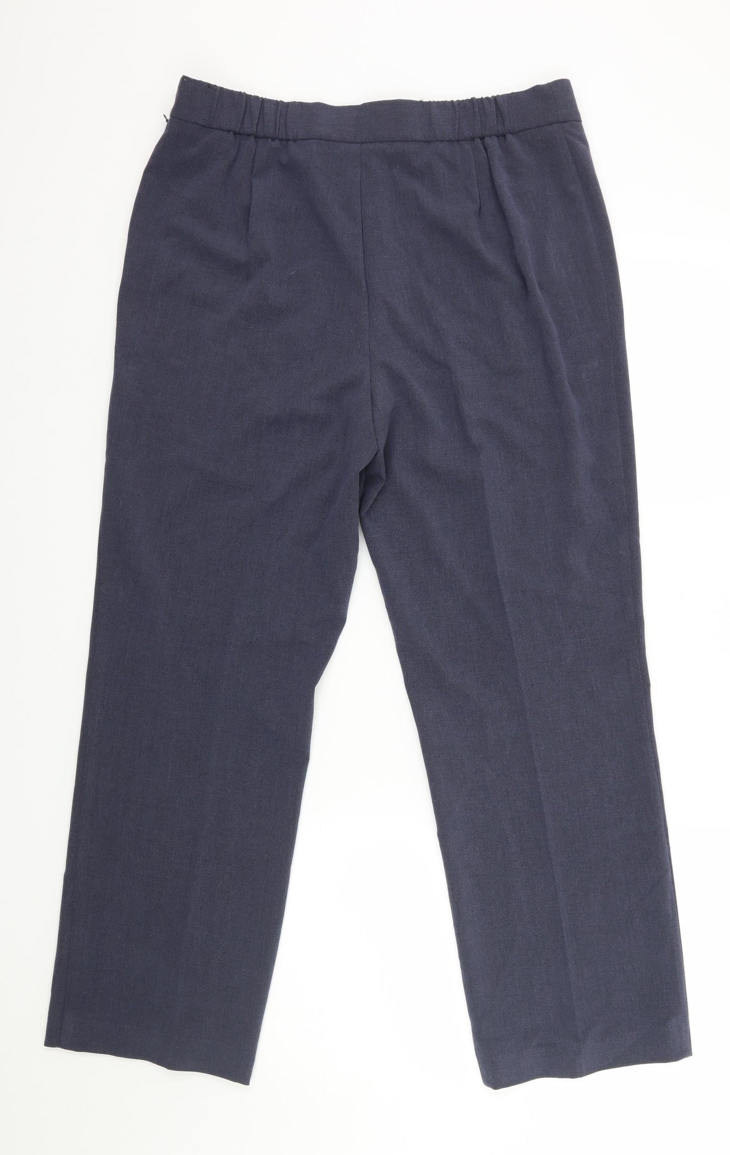 Womens UK Size 14 M&S Slim Fit Dress Pants Black Trousers