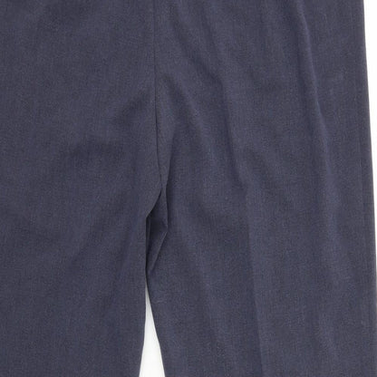 Womens UK Size 14 M&S Slim Fit Dress Pants Black Trousers