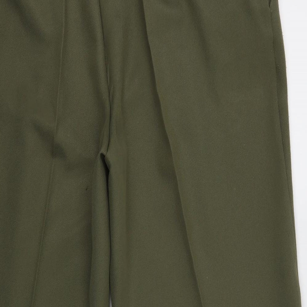 Womens UK Size 20 Slimtru Regular Fit Dress Pants Green Trousers