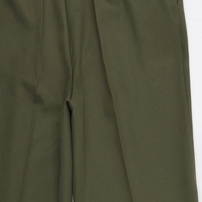 Womens UK Size 20 Slimtru Regular Fit Dress Pants Green Trousers