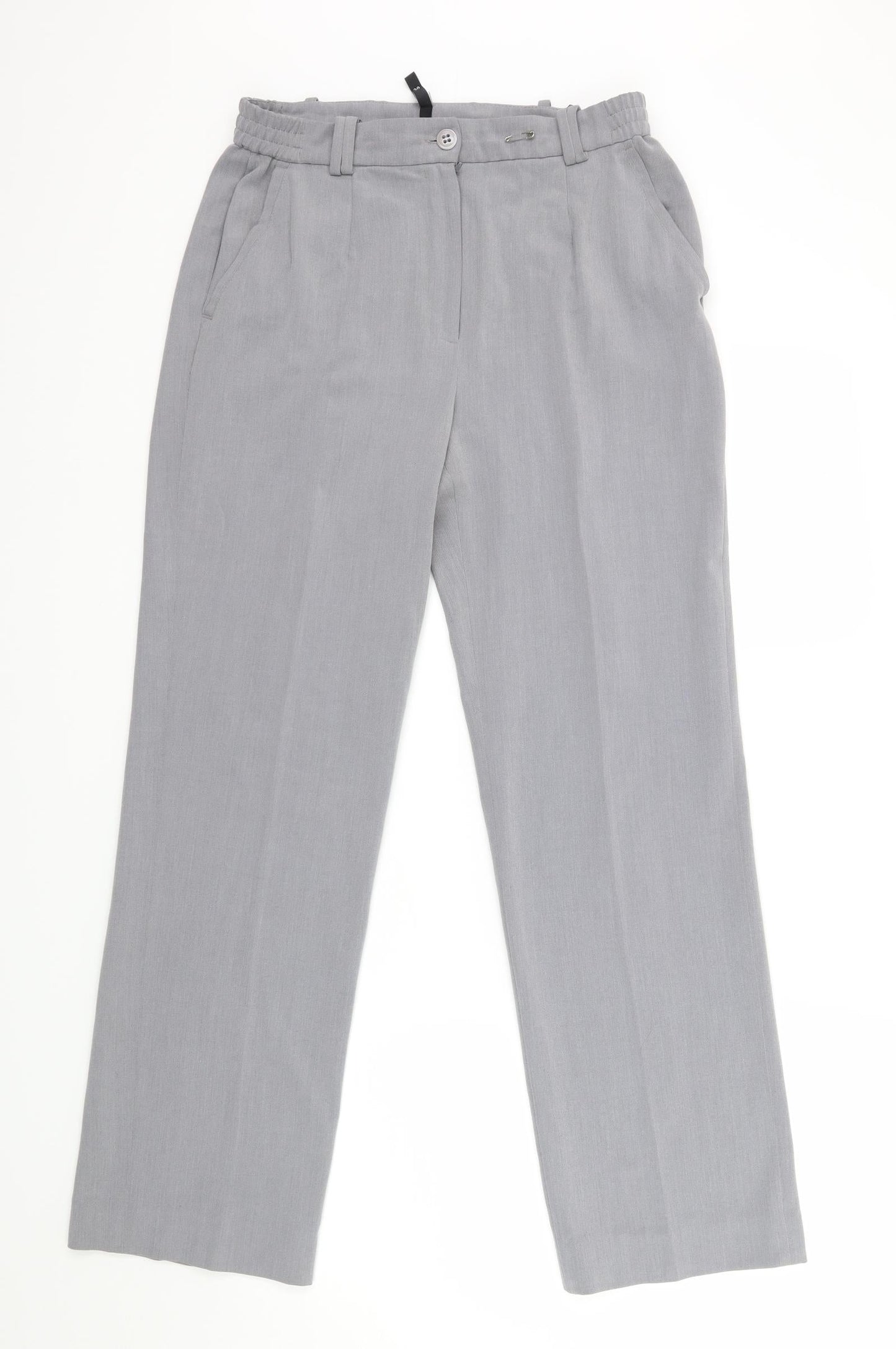 Osca B Womens Grey   Dress Pants Trousers Size 12 L27 in