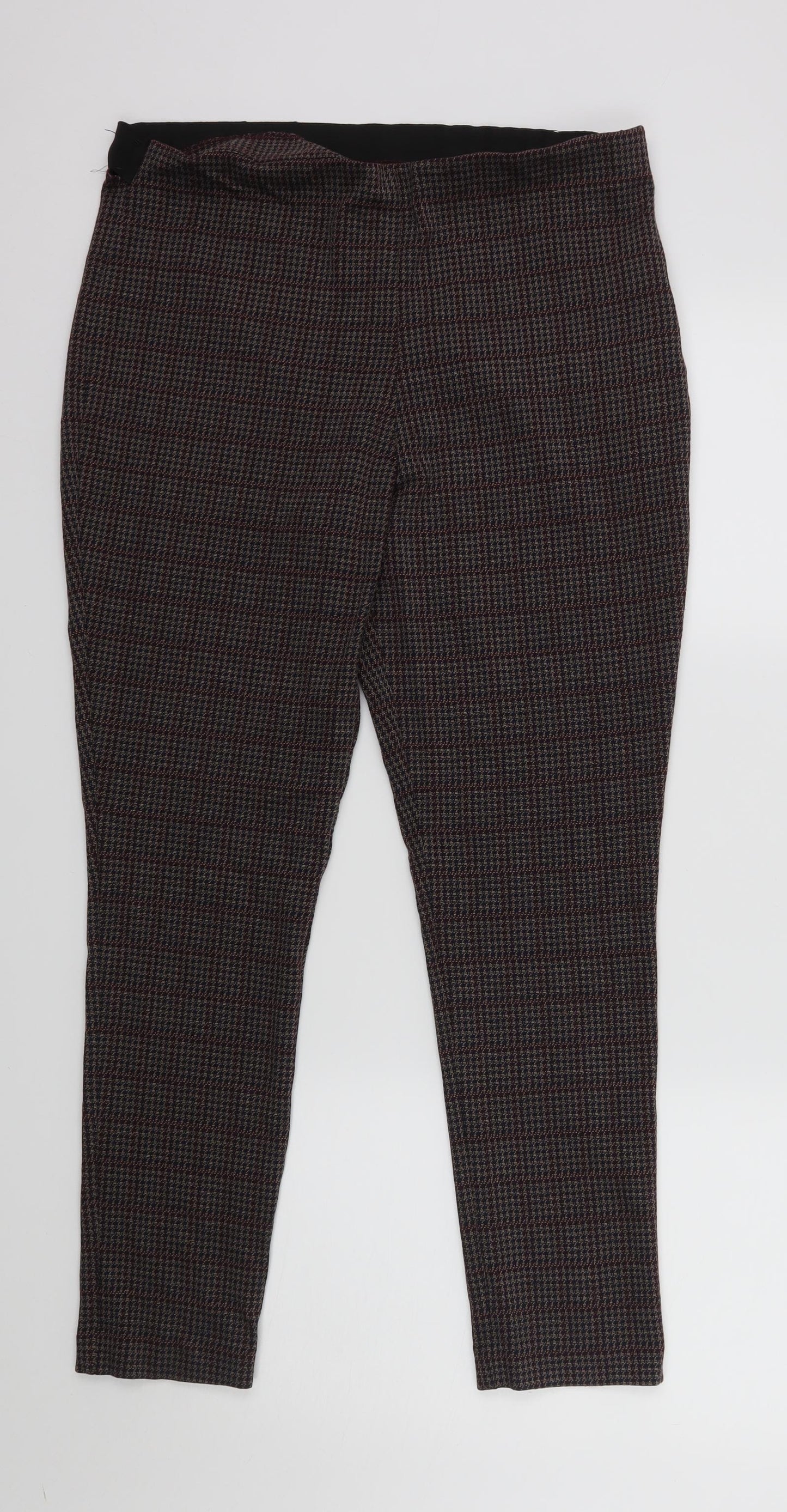Womens UK Size XL French Connection Regular Fit Dress Pants Red Trousers