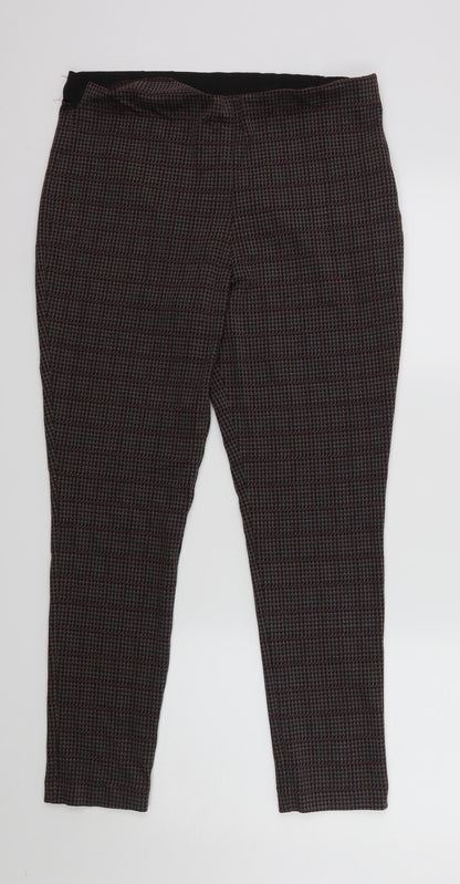 Womens UK Size XL French Connection Regular Fit Dress Pants Red Trousers