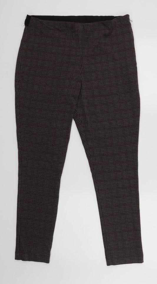 Womens UK Size XL French Connection Regular Fit Dress Pants Red Trousers